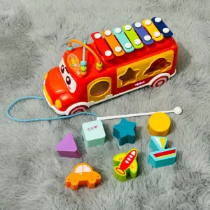 Huanger Xylophone Music Bus With Shapes